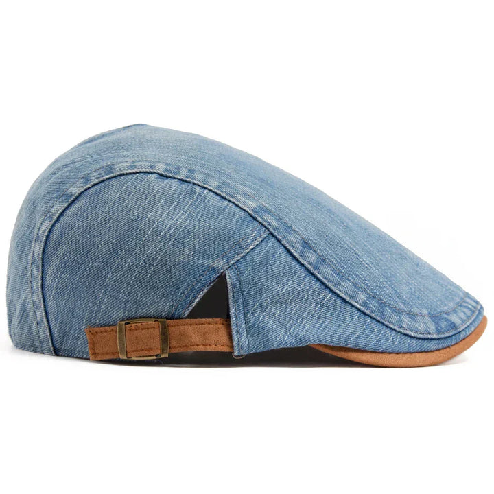 Alexandre | Casquette Plate en Denim Premium – Style Intemporel & Confort Quotidien (1+1 Offre Spéciale)