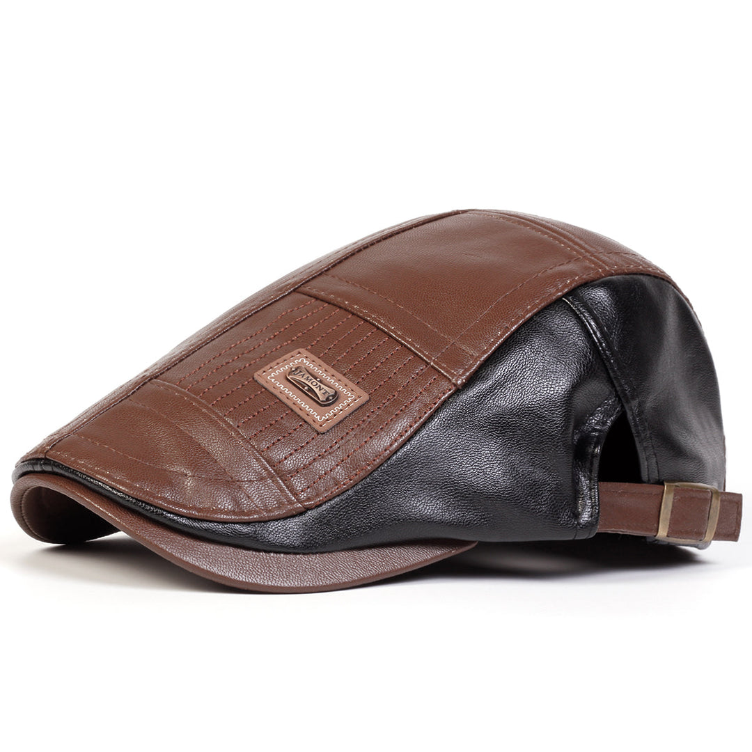 Ilias | Casquette en Cuir Matelassé