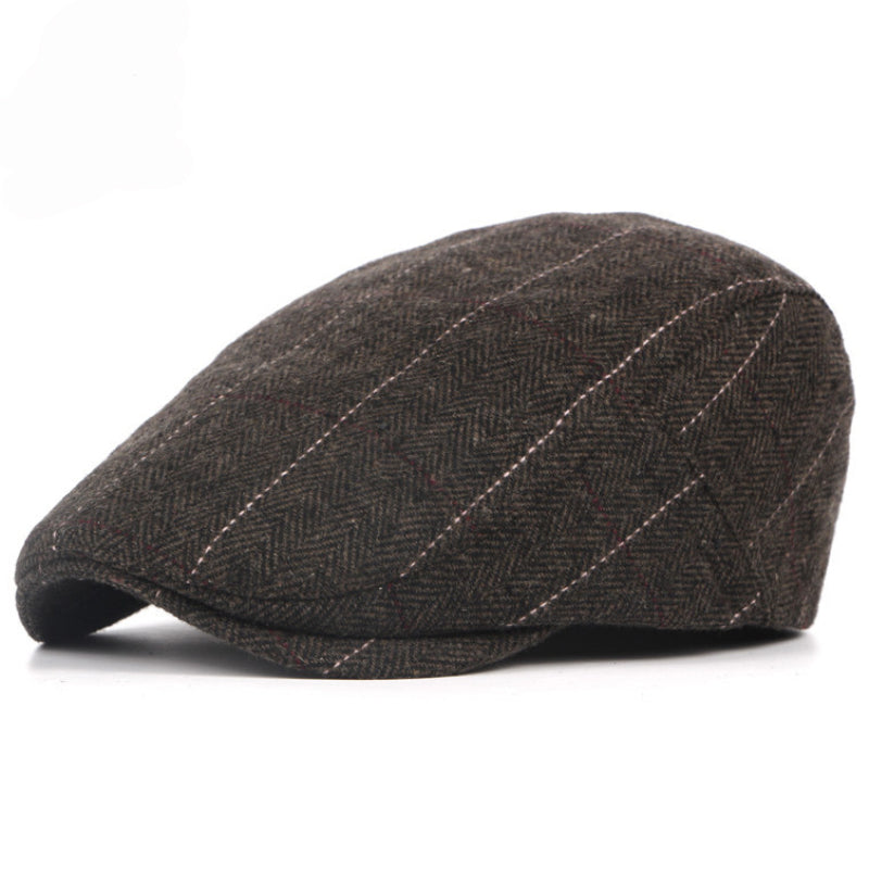 Conrad | Casquette en Herringbone à Rayures
