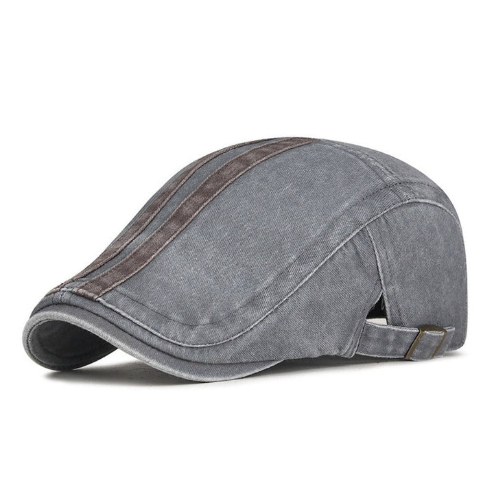 Théo | Casquette en Denim Rayée