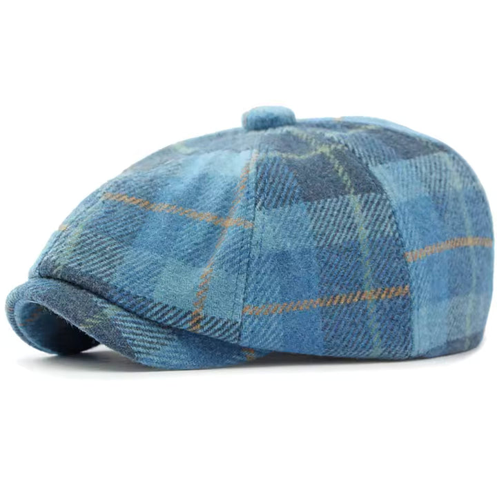 Balthazar | Casquette Newsboy en Plaid d'Hiver