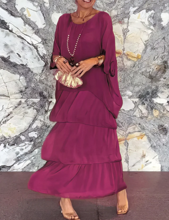 Lucille | Robe Maxi Élegante et Flottante