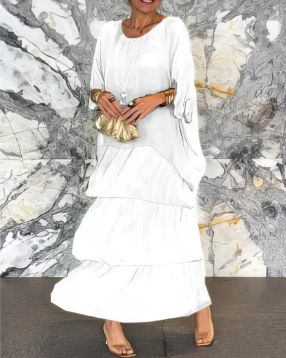 Lucille | Robe Maxi Élegante et Flottante