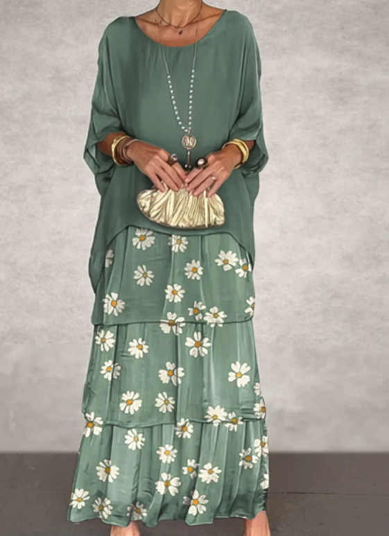 Lucille | Robe Maxi Élegante et Flottante