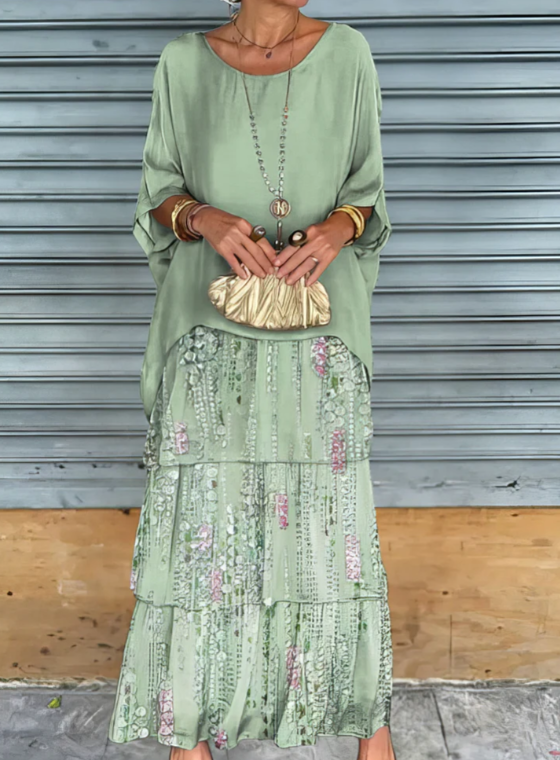 Lucille | Robe Maxi Élegante et Flottante