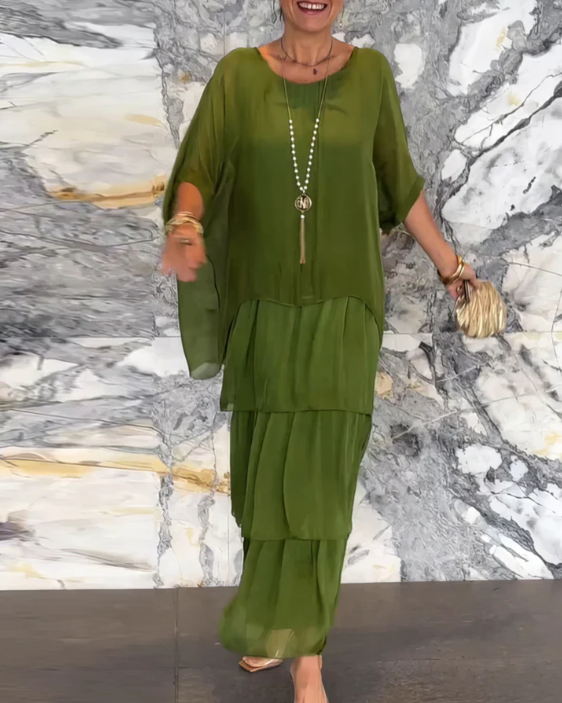 Lucille | Robe Maxi Élegante et Flottante