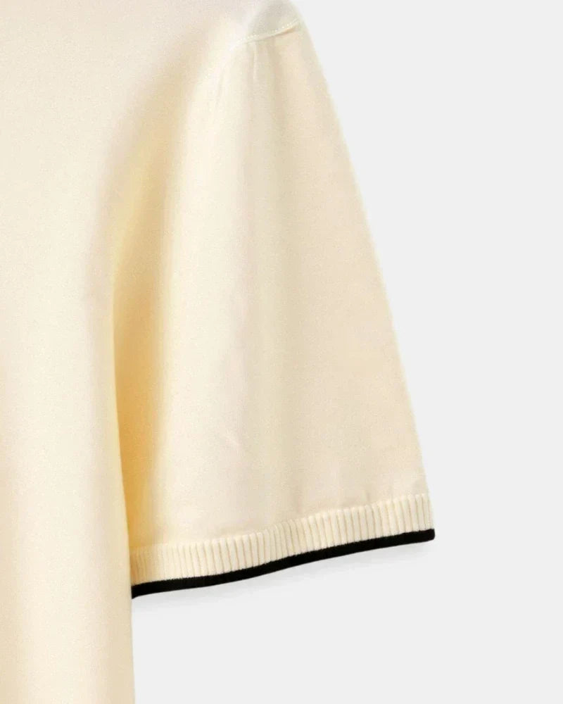 Damien | Polo Sur Mesure En Piqué Avec Détails Contrastants