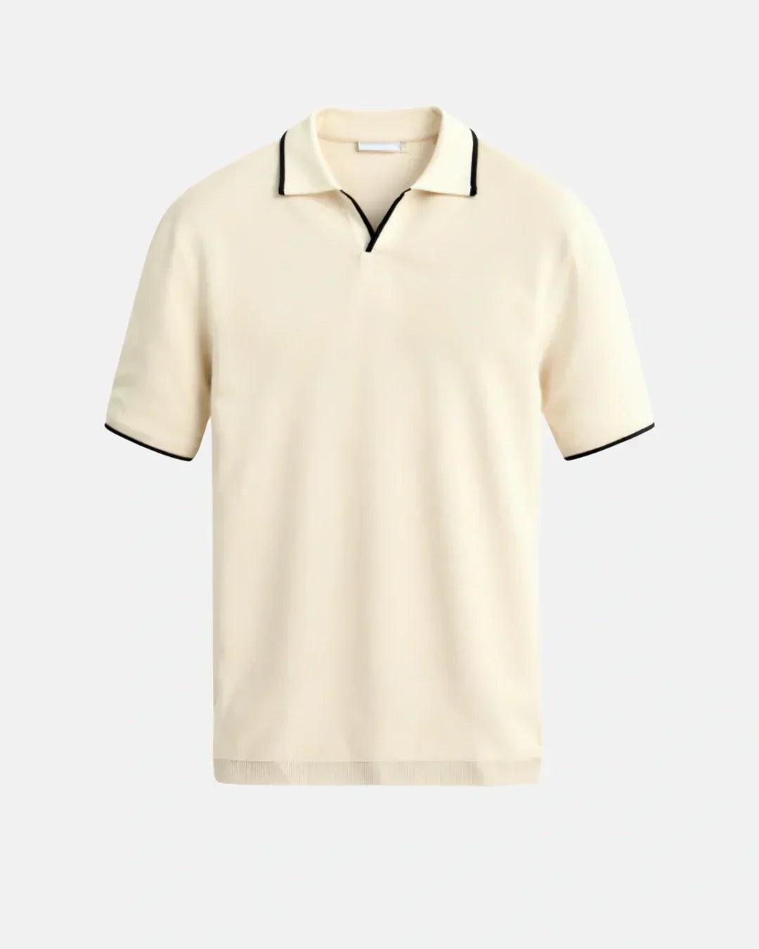 Damien | Polo Sur Mesure En Piqué Avec Détails Contrastants