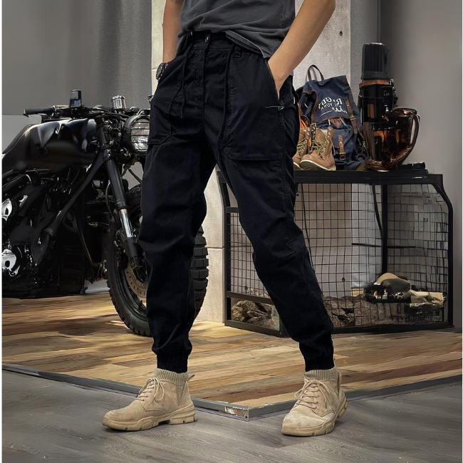 Rémi | Pantalon Cargo Extensible en Spandex