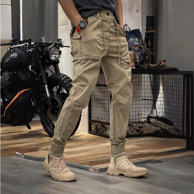 Rémi | Pantalon Cargo Extensible en Spandex