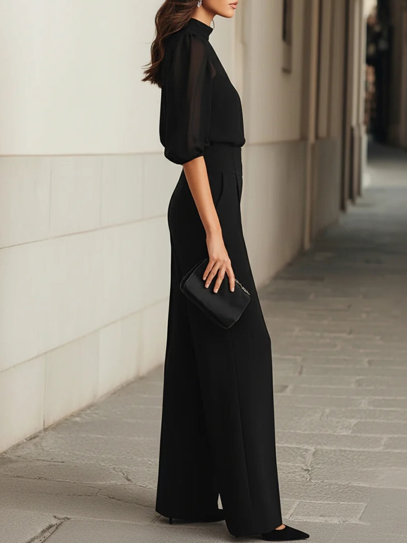 Eloïse | Ensemble Top et Pantalon Large en Trois Pièces