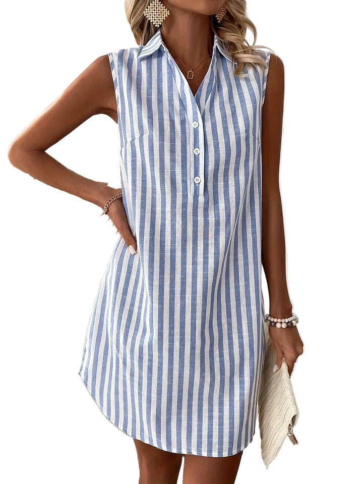 Fleur | Robe Chemise Rayée