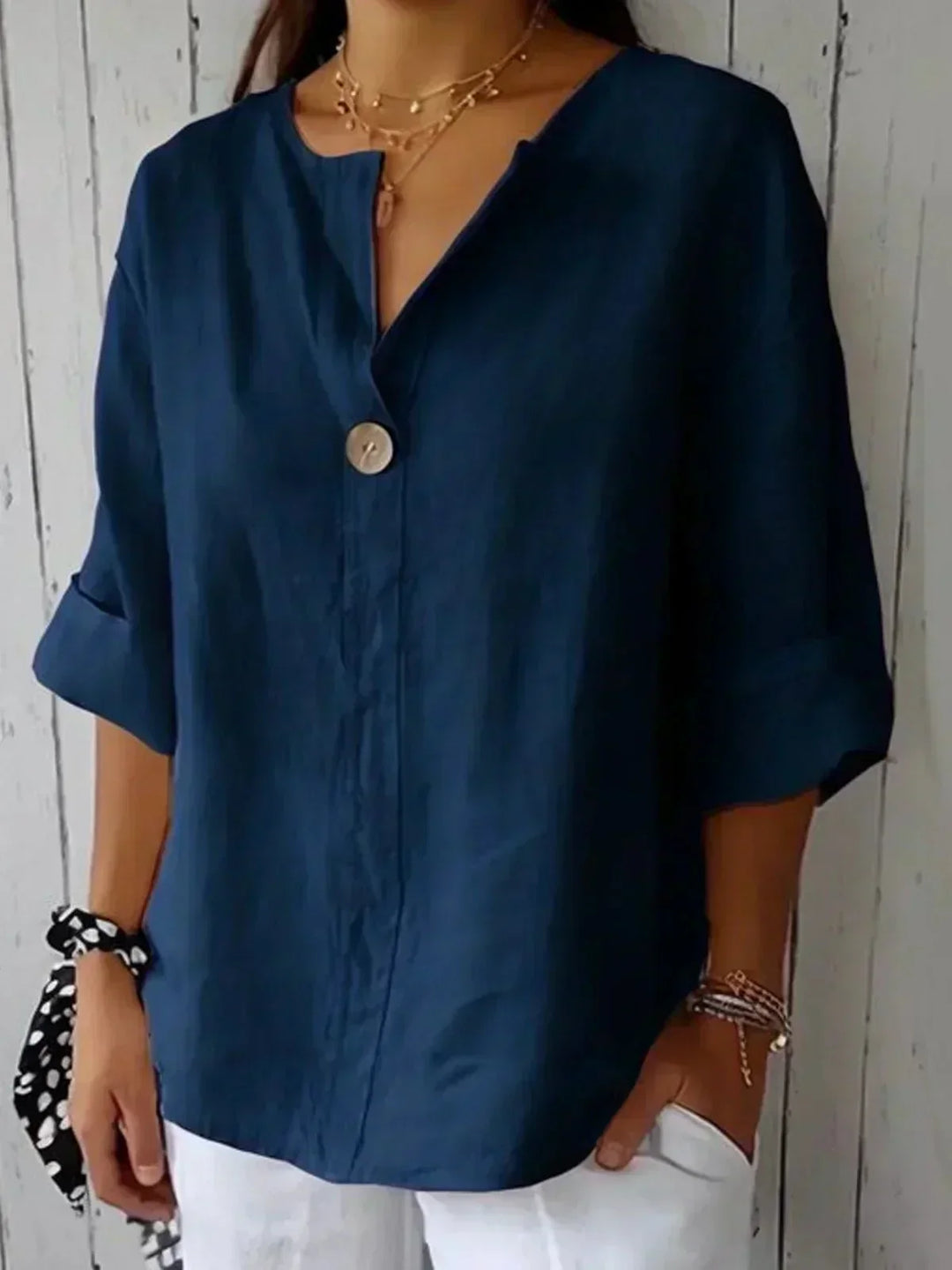 Zahira | Haut V-Neck Détendu