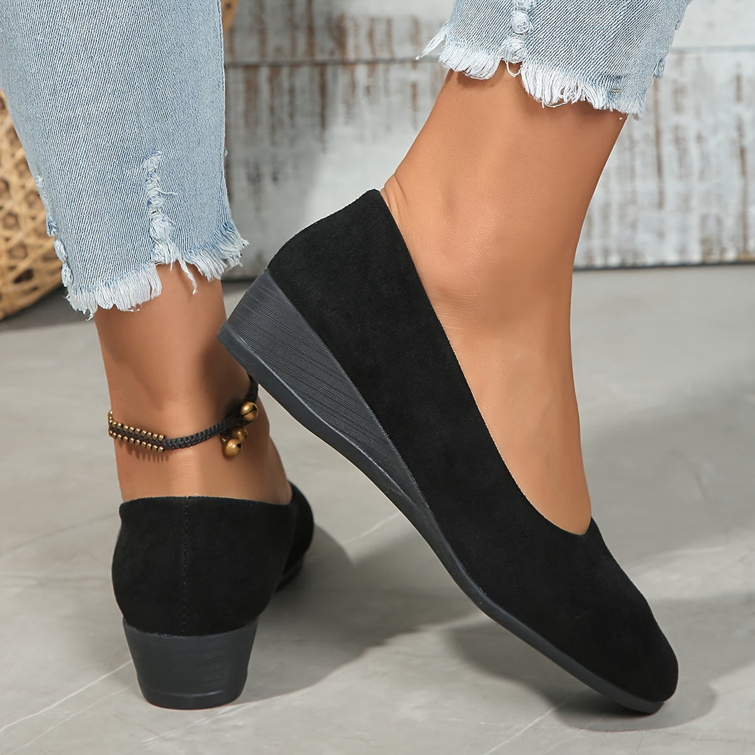 Éliane | Ballerines confortables à talon compensé