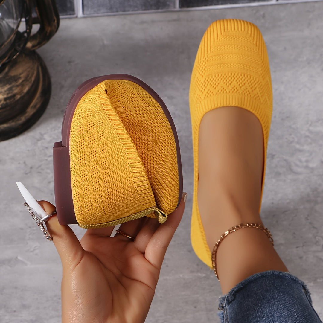 Olia | Ballerines Tissu Tissé Confort