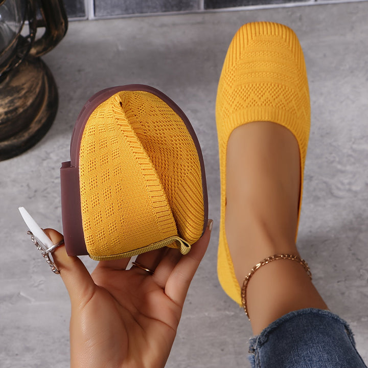 Olia | Ballerines Tissu Tissé Confort