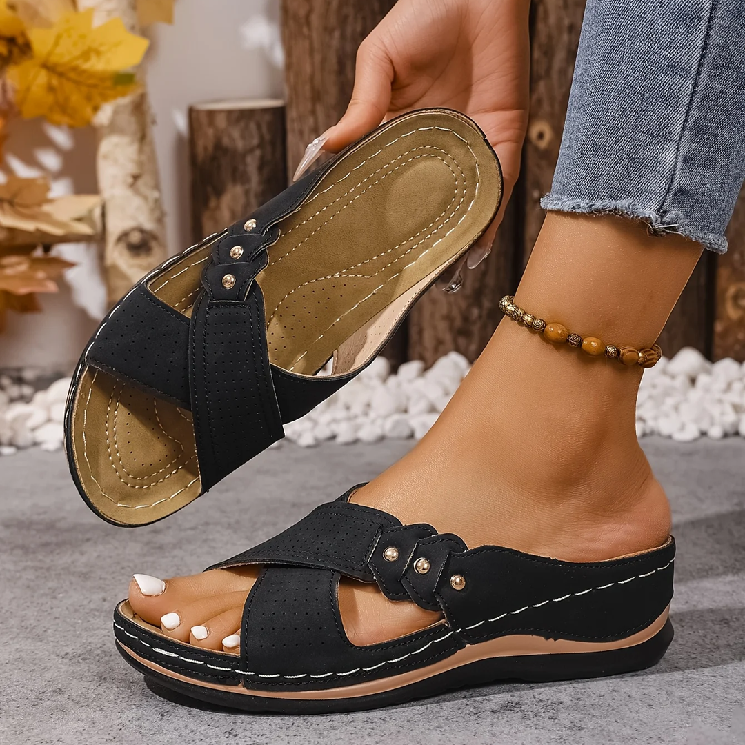 Panéla | Sandales Orthopédiques à Talon Wedge