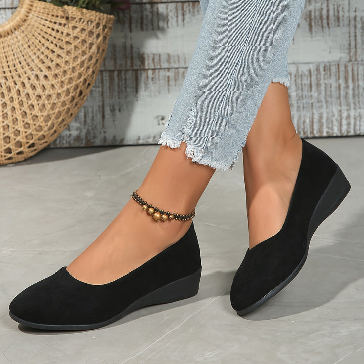 Éliane | Ballerines confortables à talon compensé