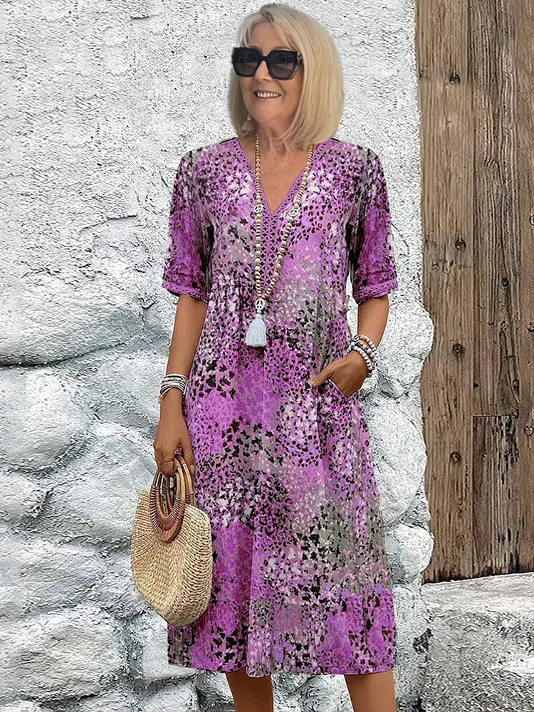 Violeta | ROBE MIDI VIBRANTE