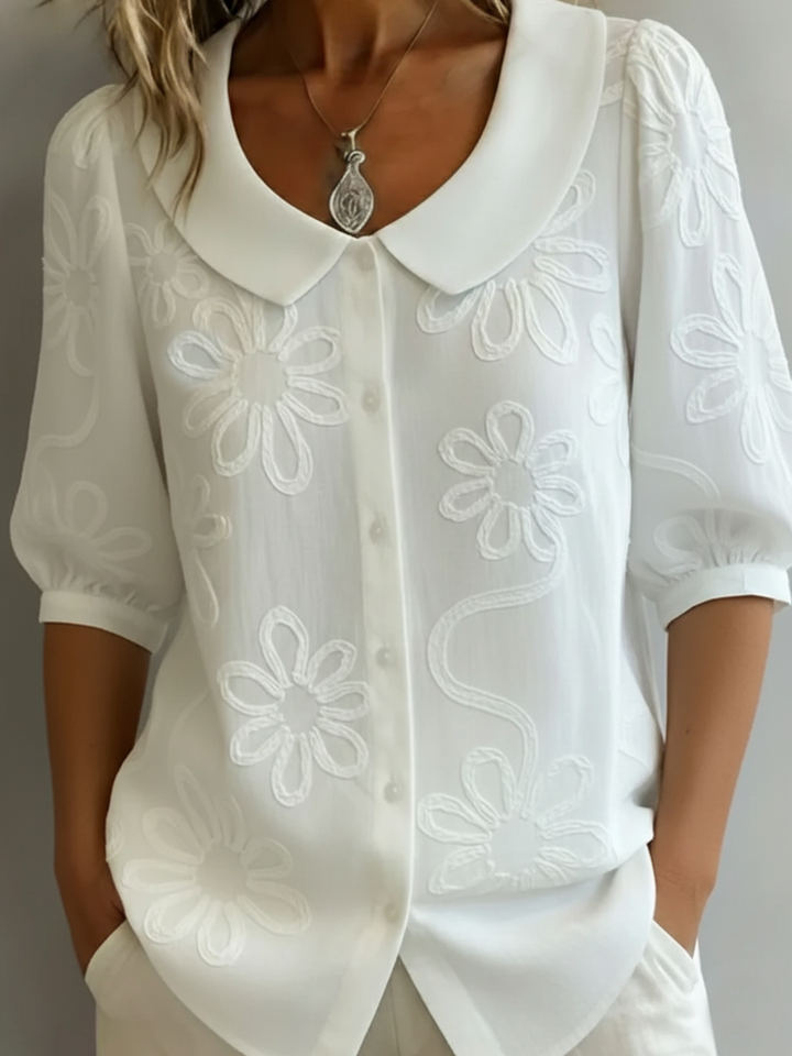 Aurélie | Blouse légère florale élégance naturelle