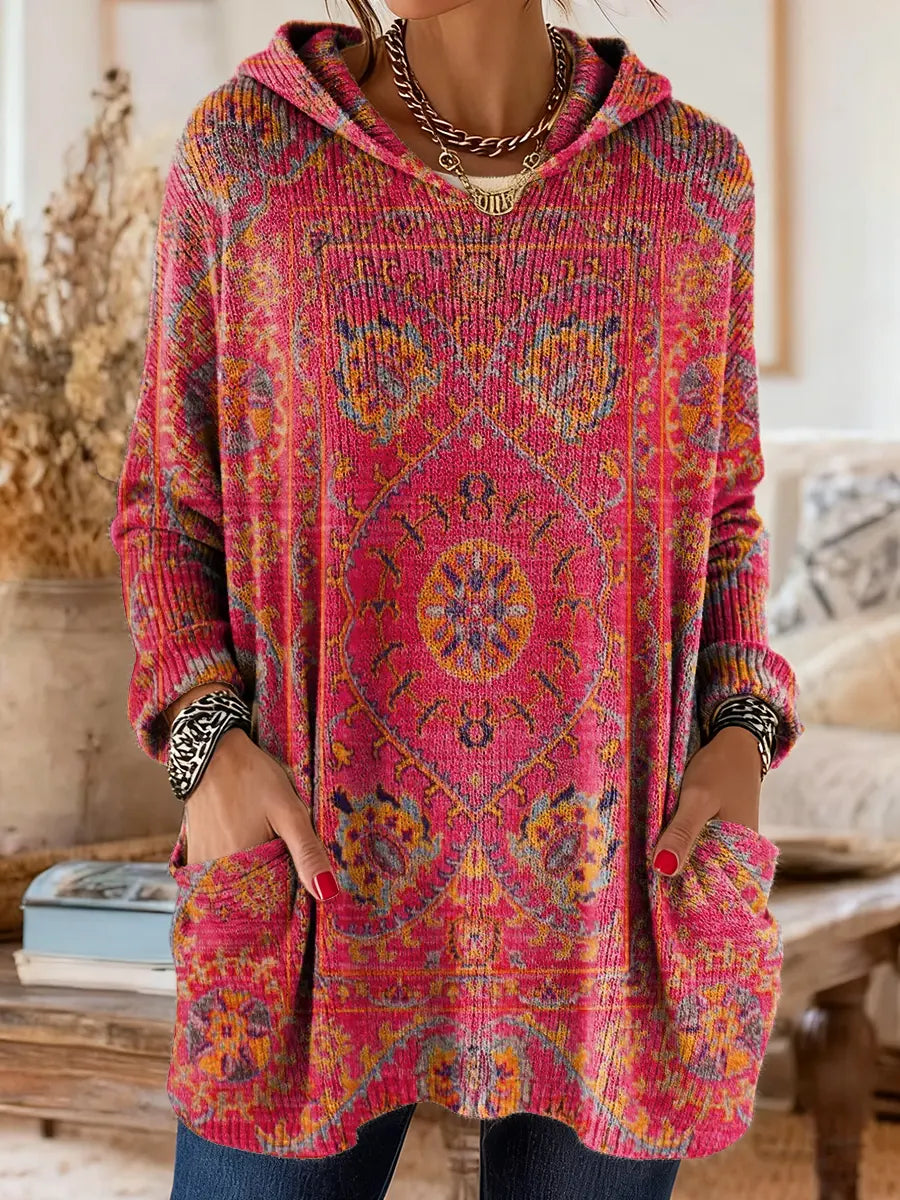 Renée | Tunique en maille rétro confortable