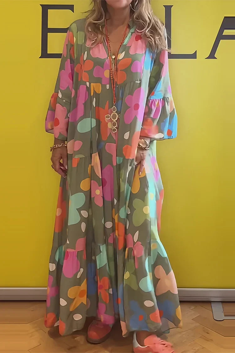Fiorella | Robe Maxi Coupe Détendue