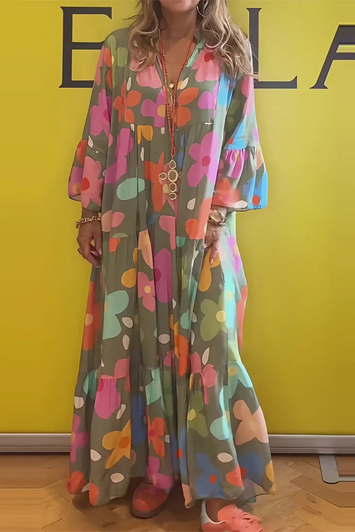 Fiorella | Robe Maxi Coupe Détendue