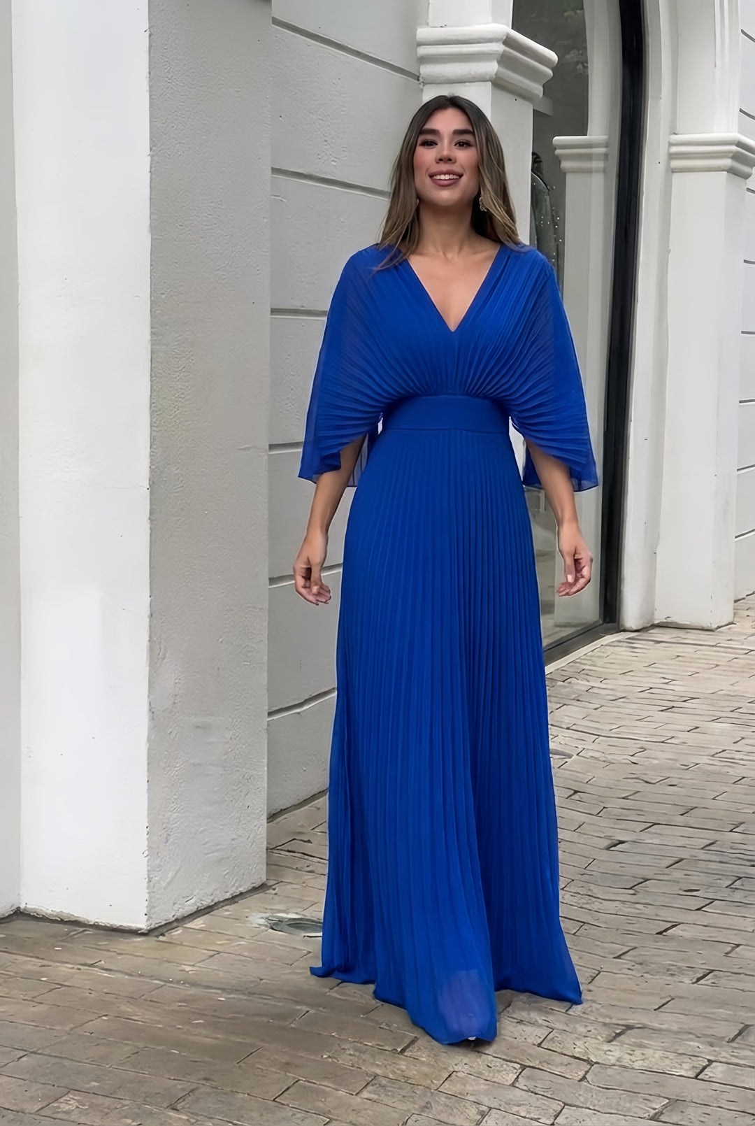 Sonia │ Robe Maxi Plissée Élégante