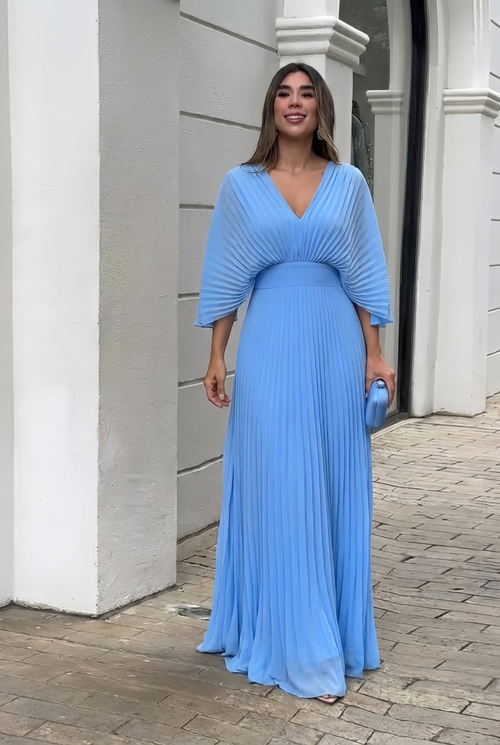 Sonia │ Robe Maxi Plissée Élégante