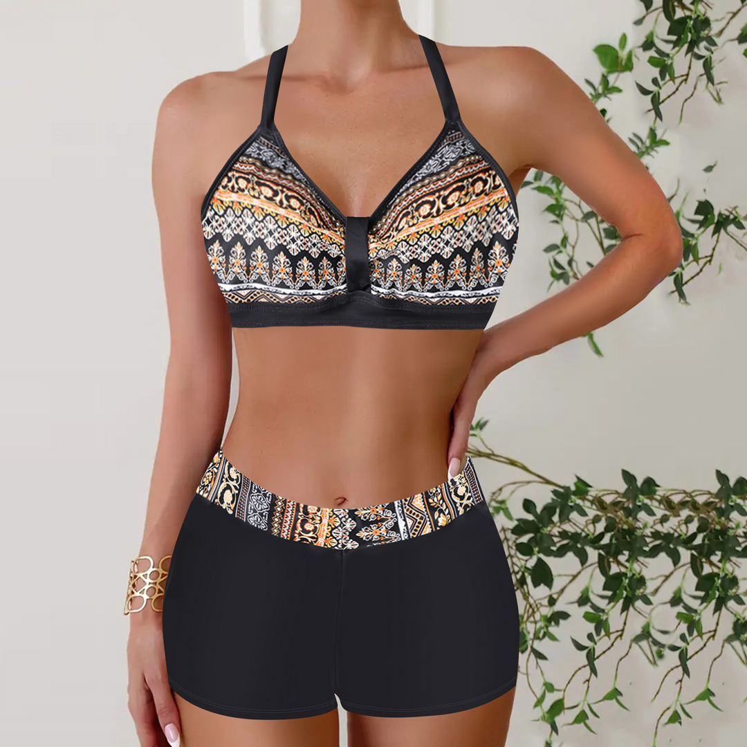 Janette | Bikini à Taille Haute Rippé