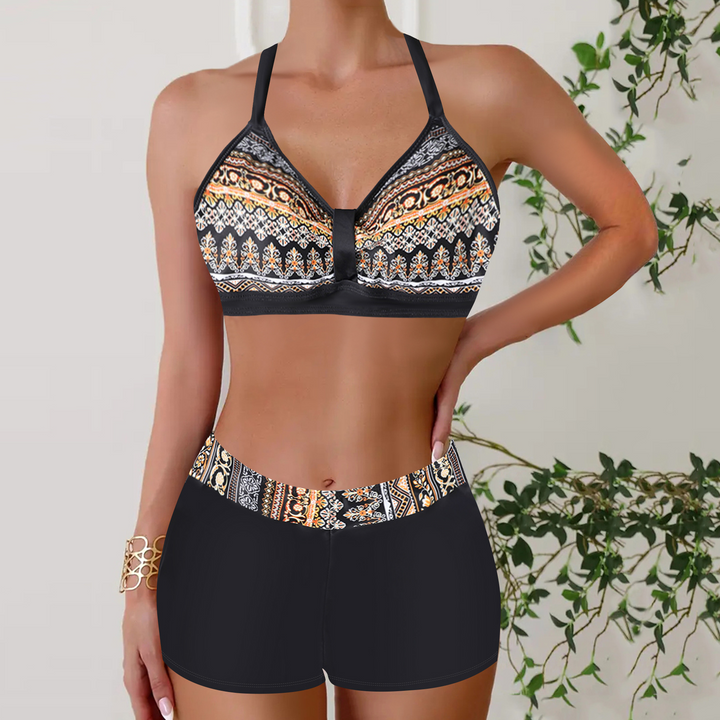 Janette | Bikini à Taille Haute Rippé