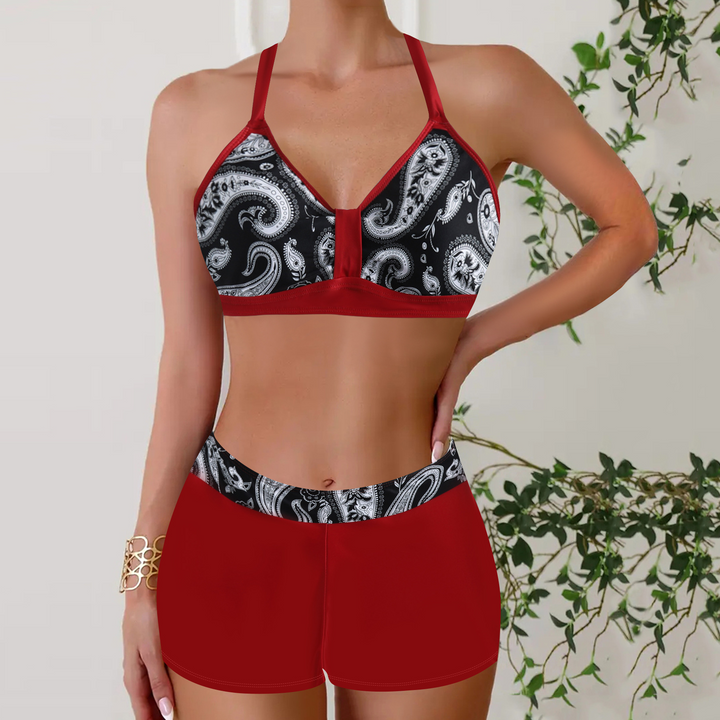 Janette | Bikini à Taille Haute Rippé