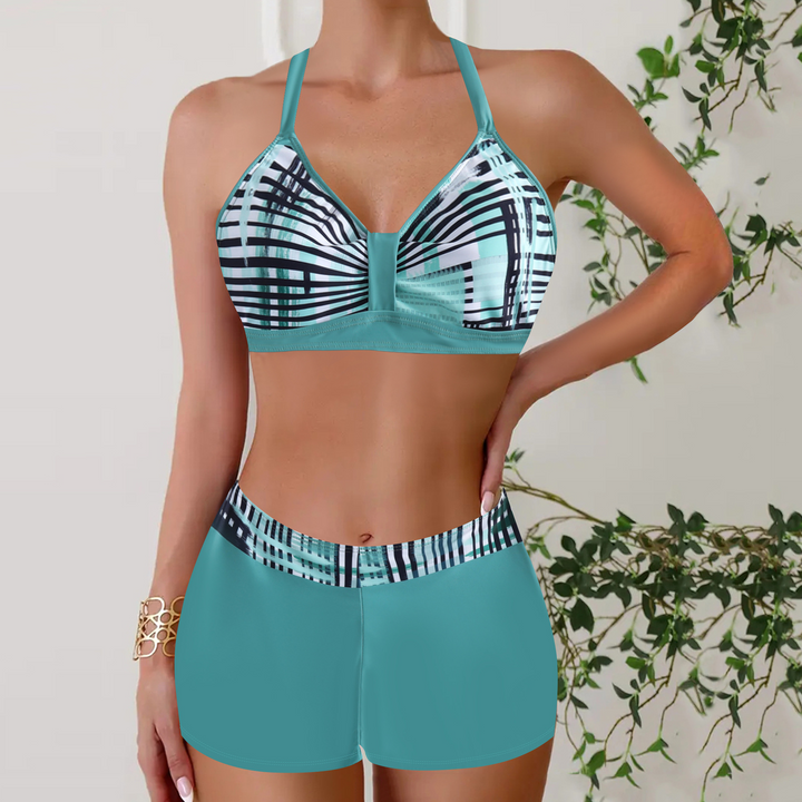 Janette | Bikini à Taille Haute Rippé