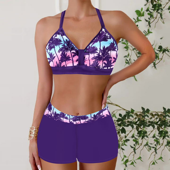 Janette | Bikini à Taille Haute Rippé