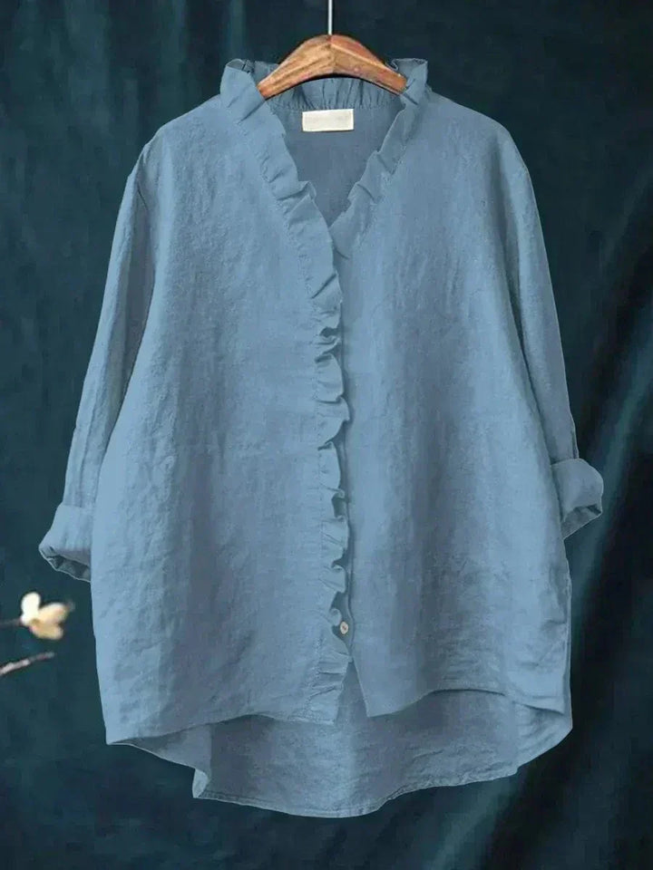 Eline | Élégante Blouse d'Été en Lin