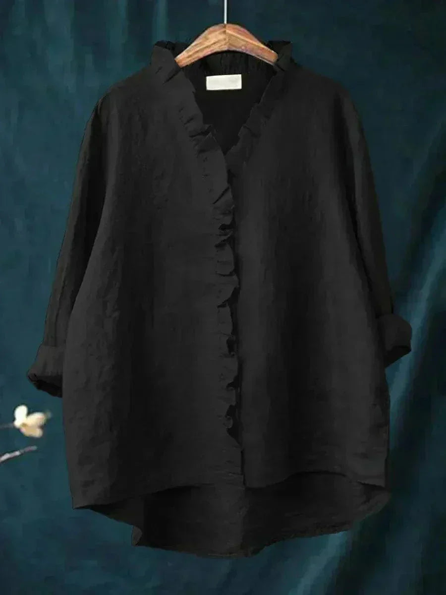 Eline | Élégante Blouse d'Été en Lin