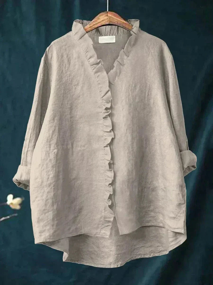 Eline | Élégante Blouse d'Été en Lin