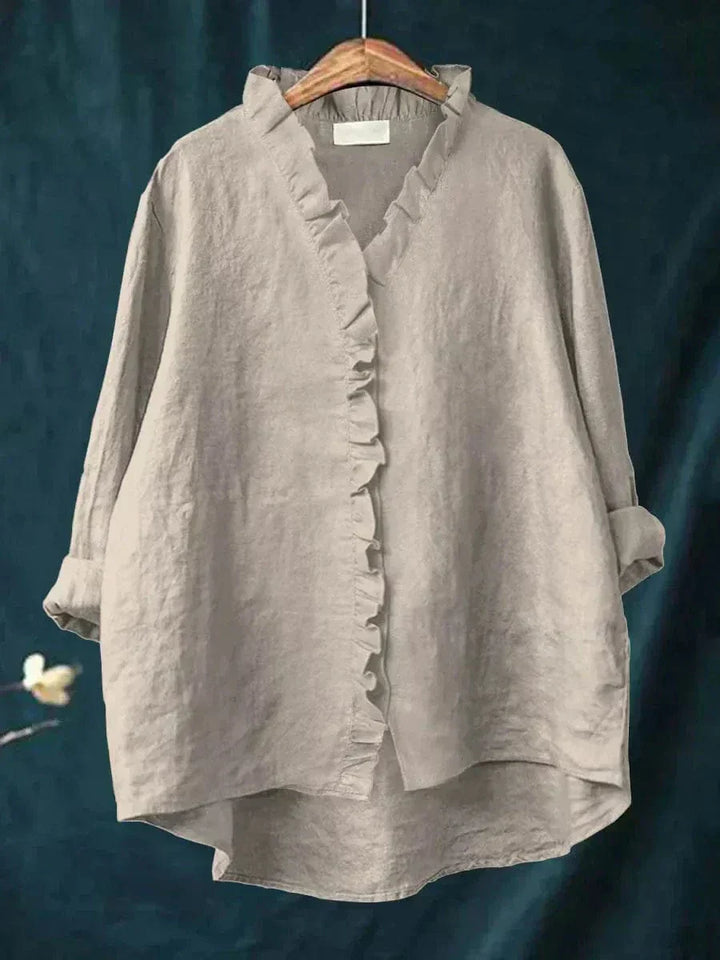 Eline | Élégante Blouse d'Été en Lin