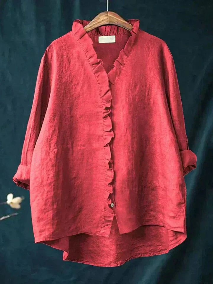 Eline | Élégante Blouse d'Été en Lin