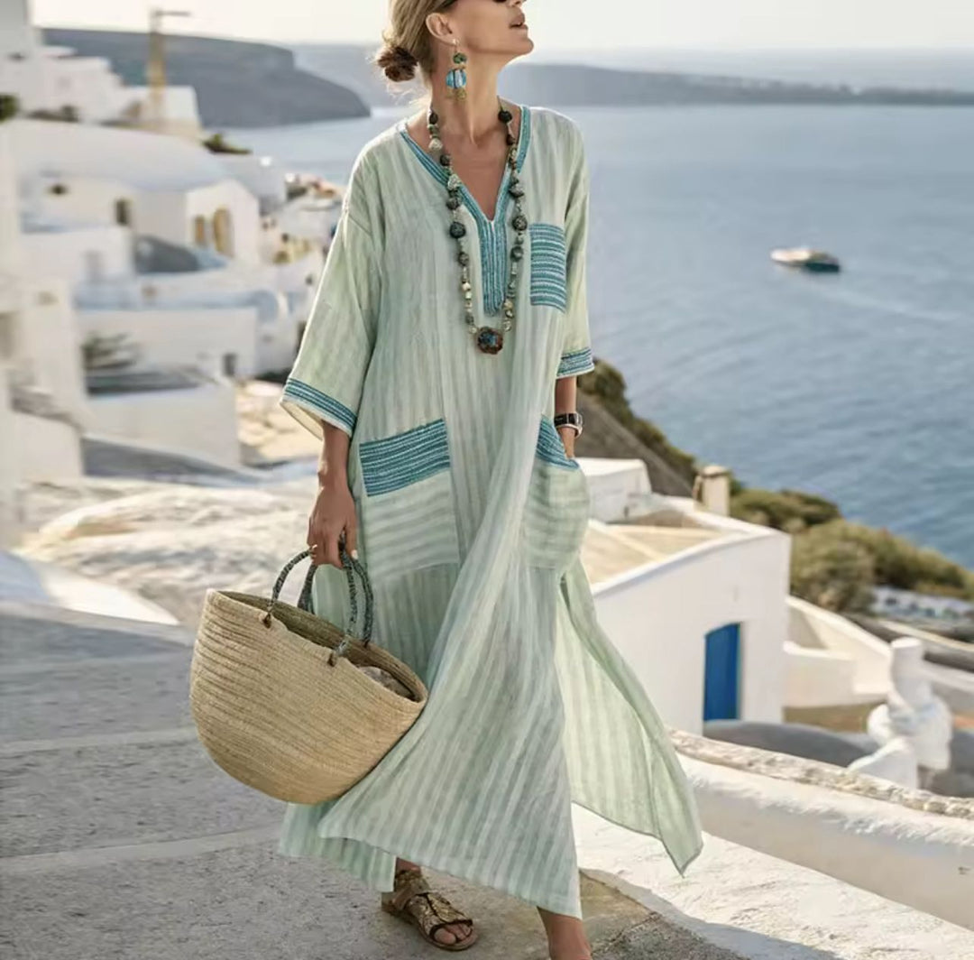 Mary | Robe longue de plage pour un look d'été élégant