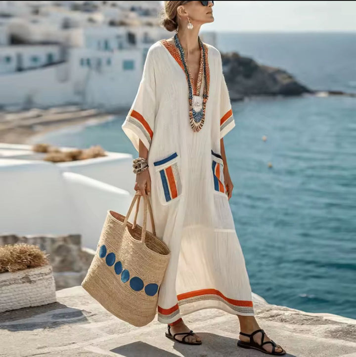 Mary | Robe longue de plage pour un look d'été élégant