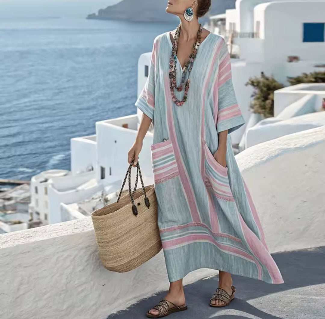 Mary | Robe longue de plage pour un look d'été élégant