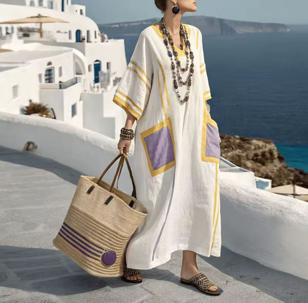 Mary | Robe longue de plage pour un look d'été élégant