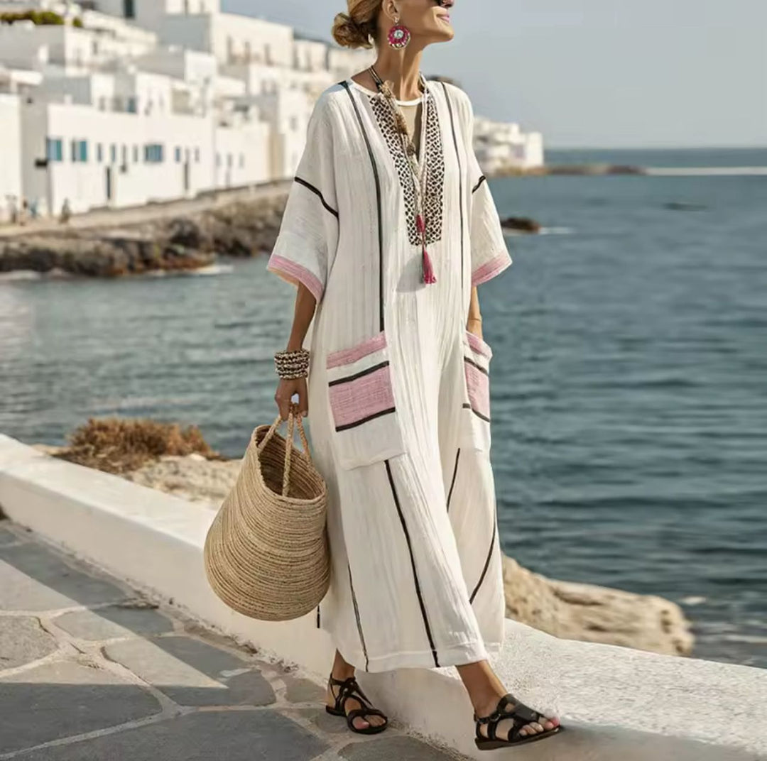 Mary | Robe longue de plage pour un look d'été élégant