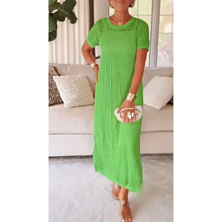 Blandina | Robe Maxi Longue Découpée & Robe Intérieure Offerte