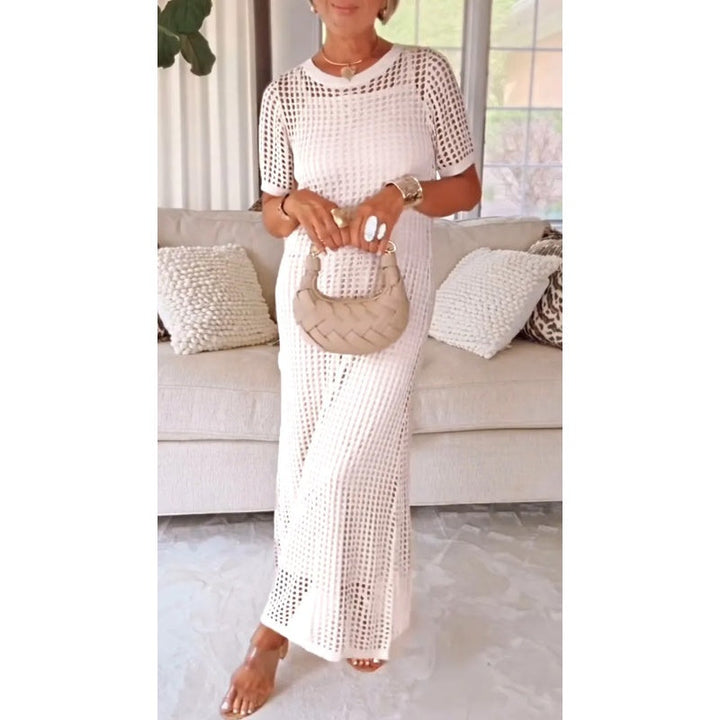 Blandina | Robe Maxi Longue Découpée & Robe Intérieure Offerte