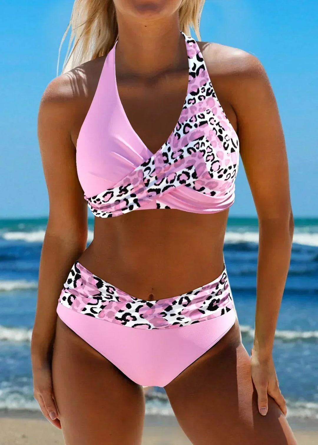 Elnora | Bikini avec des Bretelles Croisées