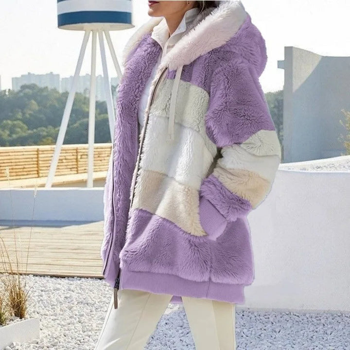 Aléana | La veste d’hiver élégante et chaude avec capuche et fermeture éclair